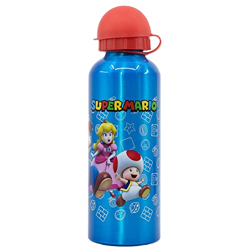 Garrafa Térmica SUPER MARIO (530 ml - Alumínio) Stor - Garrafas de água - 530 ml, alumínio, tampão de borracha, alça