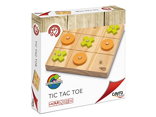 Jogo de tabuleiro CAYRO Tic Tac Toe (6 anos) Cayro - Jogos - madeira, 6 anos, tabuleiro 3x3, alternativa