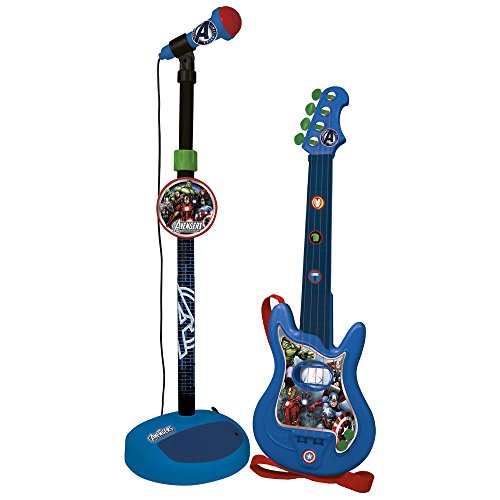 Conjunto de Guitarra e Microfone 1652 CLAUDIO REIG REIG - Instrumentos de brinquedo - guitarra eléctrica, 4 cordas, microfone, amplificador