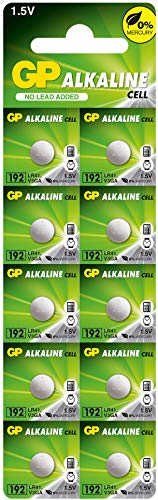 Pilha de água selada GP Alcalino Button 1,5 V AG3 LR41 GP BATTERIES - Baterias de uso geral - alcalino, button, lítio-silício, prateado