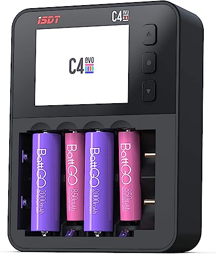 Carregador de Bateria ISDT C4 Evo (Universal) ISDT - Carregadores de bateria de uso geral - universal, bateria