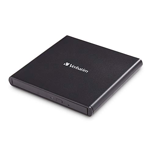 Drive Ótica Verbatim External Slimline CD/DVD Writer DVD±RW Preto Verbatim - Unidades ópticas - externa, cd+dvd, dvd+rw