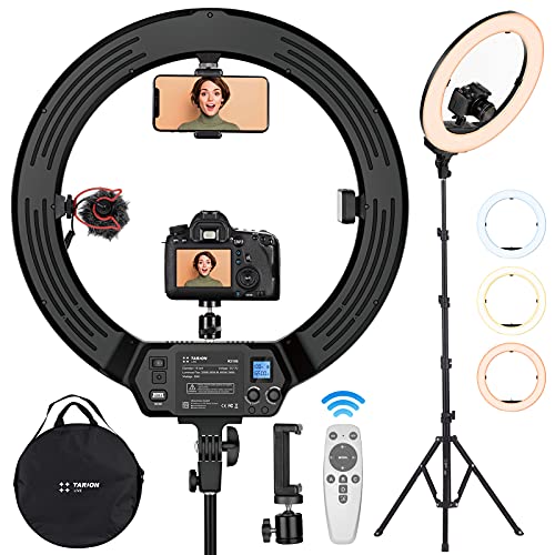 TARION R219S Ring Light com Tripé Suporte para Smartphone TARION - Acessórios para telemóveis - ring light, tripé, smartphone, led, selfies