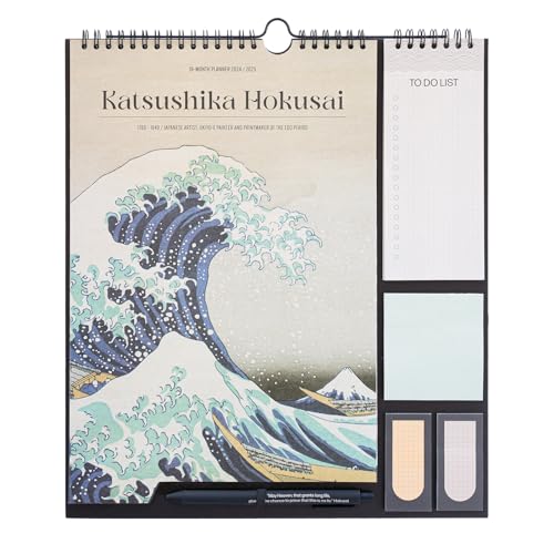 Calendário ERIK EDITORES 2024-2025 30X30 Ola De Kanagawa Grupo Erik - Calendários, organizadores e planejadores - calendário, 2024-2025, ola de kanagawa, design, notas adesivas, apontamentos