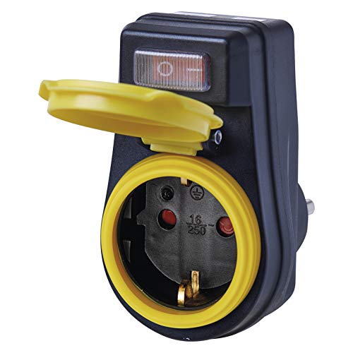 Tomada de Esquadria EMOS P00292 | Preto (Electricidade e Domótica) Emos - Fios e cabos elétricos - tomada, esquadria, preto, electricidade