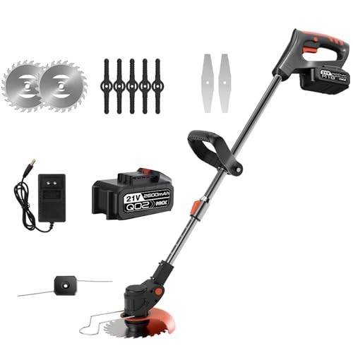 Cortador de Relva sem Fio Gardena 21V-1 Ywmkasl - Ferramentas elétricas multifuncionais - sem fio, preto, inalambrico, bateria