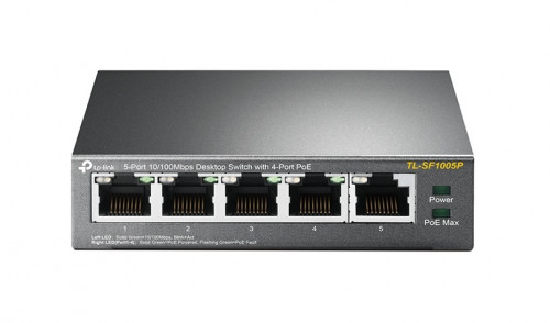 Comutador de rede TP-LINK TL-SF1005P 10/100 TP-Link - Concentradores e comutadores - comutador, rede, tp-link