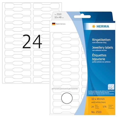 Herma Labels white 10x49 super glossy 600 pcs. HERMA - Papel de impressora e copiadora - branco, super brilhante, 600 unidades