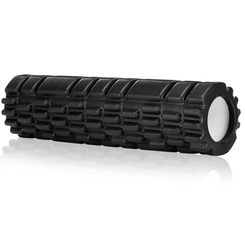 Rolo de Massagem REVLON Foam Roller (Preto - 30 x 8 cm) Kasanni - Rolo de espuma - massagem, foam roller, preto, 30x8 cm