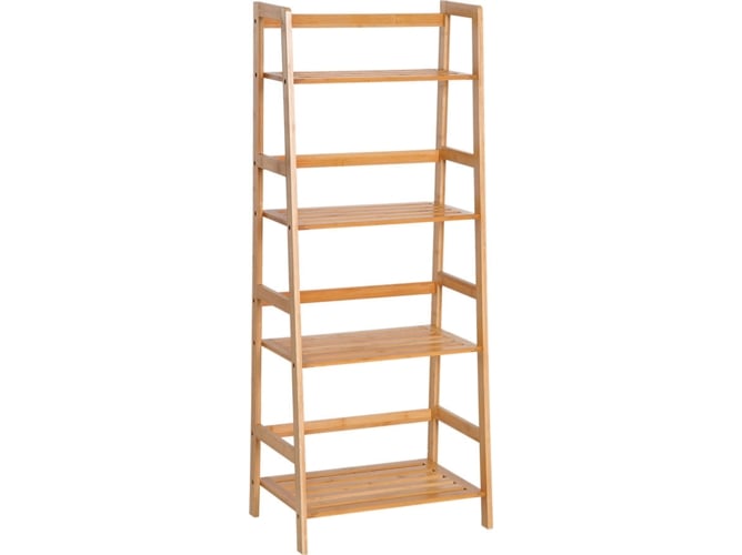 Estante HOMCOM Bambu 4 Níveis 48 x 30 x 119 cm HOMCOM - Estantes e prateleiras de pé - bambu, 4 níveis, 48x30x119cm