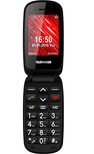 Telemóvel TELEFUNKEN TM 250 IZY (2.8'' - 3G - Vermelho) Telefunken - Telemóveis - 2.8, bluetooth, câmera 1.3MP, rádio FM, bateria 800mAh