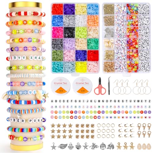 Kit para Fabricar pulseiras LANNVAN 5952 Lannvan - Kits para fazer joias - kit, pulseira, arcilla, vidro, letras, acessórios