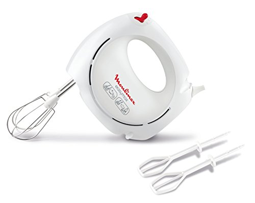 Moulinex Hm2501B1 Batidora de Mão Preto Branco Moulinex - Batedeiras e liquidificadores - varinha mágica, velocidade variável, 5 velocidades, lavável em máquina de lavar loiça