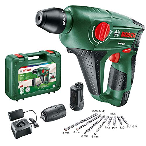 Martelo Perfurador BOSCH Uneo (12 V - 0-4000 ipm) Bosch - Berbequins elétricos portáteis - martelo perfurador, bosch, uneo, 12V, 0-4000 ipm