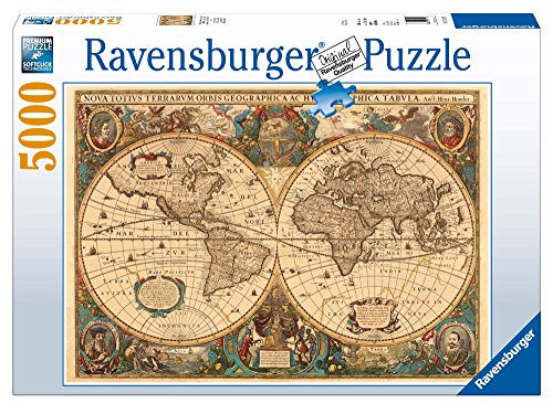 Puzzle RAVENSBURGER Mapa Histórico (Idade Mínima: 14 Anos) Ravensburger - Quebra-cabeças de encaixar - puzzle, ravensburger, mapa histórico, 14 anos, 5.000 peças
