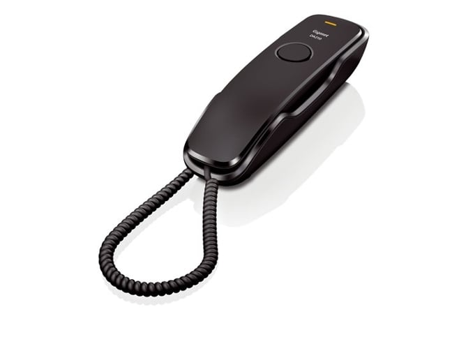 Telefone fixo GIGASET DA 210 Preto, Prateado Gigaset - Telefonia - fio, preto prateado, secretária, rotativo