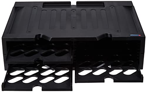 Armário Rack EXPO 42807 (Preto - 51.6x3.8x14.5cm) Exponent - Bancadas de impressoras - 3 compartimentos, 2 prateleiras, MDF, 51.6x3.8x14.5cm