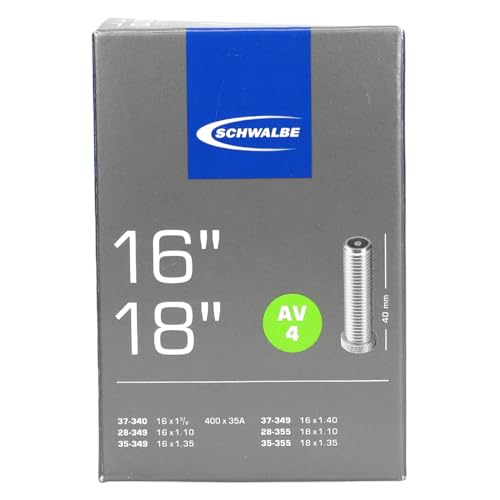 Tubo para Bicicleta SCHWALBE Mtb Tube Av4 16 Inches Valve Moto 40 (16´´) Schwalbe - Câmaras de ar de bicicleta - tubo bicicleta, schwalbe mtb tube av4, valve moto 40, 16 inches