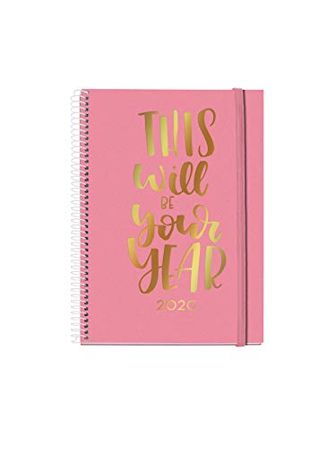 Agenda Semanal MIQUELRIUS 2020-21 Rosa (A5 - 14.8x21cm) Miquel Rius - Calendários, organizadores e planejadores - agenda, semanal, miquelrius, rosa, A5