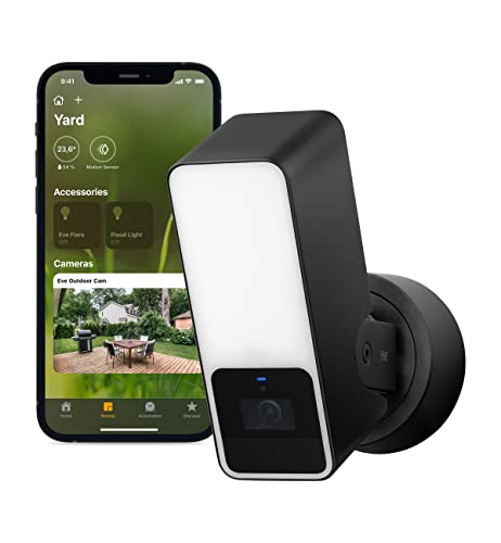Câmara de segurança Eve Outdoor Cam | Branco Eve Home - Câmeras de vigilância - wi-fi, preto, branco, visão noturna