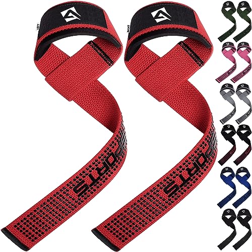 Aqf Neoprene Acolchoado Straps Powerlifting Sports Inside - Luvas de levantamento de peso e suportes para as mãos - neoprene, ajuste perfeito, corda, pescoço