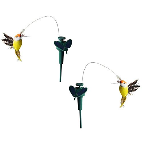 Brinquedo de Jardim CHOSTKY 2Pcs Batendo Andarilho Solar ou com Baterias HOSTK - Ornamentos de relva e esculturas de jardim - solar, bateria, saltar, girar
