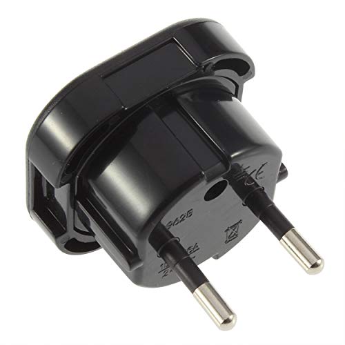 Adaptador LORENLLI Universal Travel EU AC Power Travel Lodenlli - Inversores de energia - tipo f, universal, masculino-masculino, preto