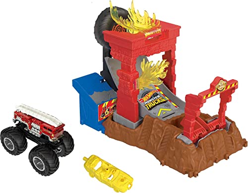 Hot Wheels Monster Trucks Arena World Destruction Challenge Mattel - Brinquedos - monster trucks, arena, destruction challenge