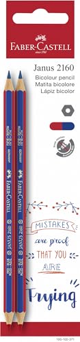 Lápis FABER-CASTELL (Multicor - 2 Unidades) Faber-Castell - Lápis - multicor, 2 unidades, médio traço, bícolor