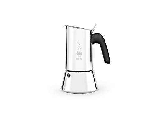 Máquina de Café Bialetti Moka New Venus Aço Inoxidável Bialetti - Cafeteiras elétricas e de fogão - expresso, preto/prata, aço inoxidável