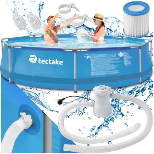Piscina Tubular TECTAKE (Azul - Aço - 300x195 cm) TecTake - Brinquedos - azul, aço, 300x195 cm