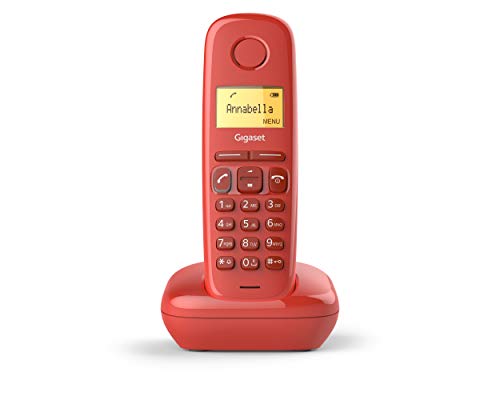 Telefone DECT GIGASET A170 (Vermelho - 1.8'' - 2.4 GHz) Gigaset - Telefonia - telefone, dect, gigaset a170, vermelho, 1.8 polegadas, 2.4 ghz