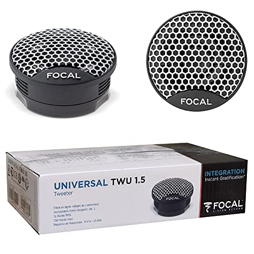 Focal Twu1.5 Tweeter 2W Cinzento, Branco Tweeter - Alto-falantes de veículos automotivos - tweeter, 2w, cinzento