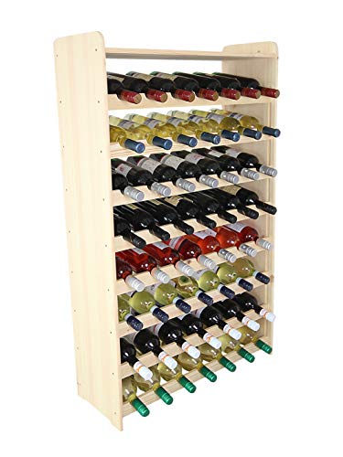 Móvel de Vinho MODE 24 DE RW-3-56 (Branco - Madeira) Modo24.de - Suportes para vinhos - branco, madeira