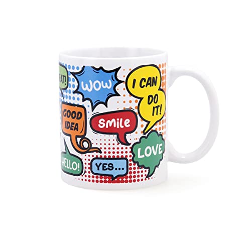 Caneca de café QUID COMIC Mug Cerâmico 33 Cl Branco Quid - Canecas - cerâmico, 33 cl, branco, comic