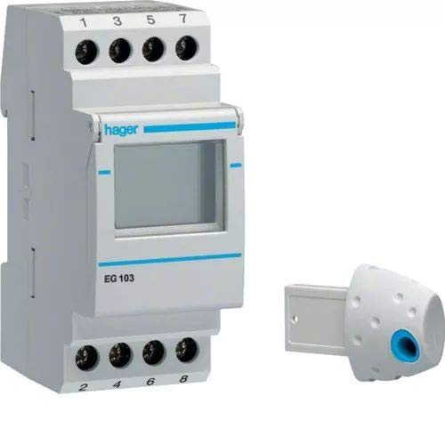 Temporizador Eléctrico HAGER 00061-00-00 Hager - Interruptores e relés especiais - 24 horas, semanal, hora de verão, desligamento automático