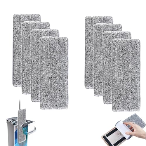 Cabeça de Substituição para Esfregona MICROFIBRA 8 Unidades Yqhugbc - Cabeças de esfregão e recargas - microfibra, 8 unidades, superfícies, removível