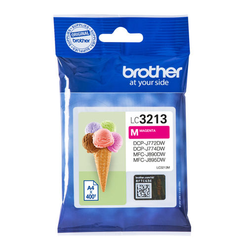 Tinteiro BROTHER LC-3213 Magenta (LC3213M) Brother - Cartuchos de toner e jato de tinta - magenta, 400 páginas, inkjet