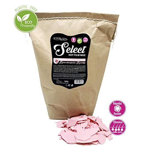 Cera de baixo ponto Select Hot Rosa 1kg SESOM MW SESIOM WORLD - Banho e corpo - álcool, polietileno, fácil aplicação, 1 kg