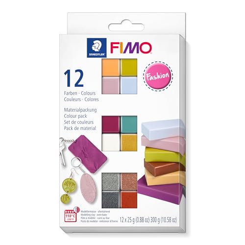 Pasta Modeladora STAEDTLER Fashion Farben FIMO - Materiais de cerâmica e escultura - creativa, fashion farben, dermatologicamente testada, sem álcool