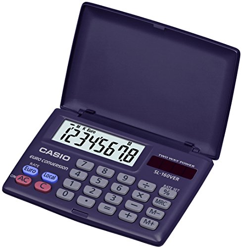 Calculadora CASIO SL160VE (8 dígitos - Manual) Casio - Calculadoras - científica, lcd, 8 dígitos, calculadora