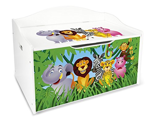 Caixa de Arrumação para Brinquedos 3D JUNGLE ANIMALS Leomark - Caixas de mudança e envio - brinquedos, animais, jungle