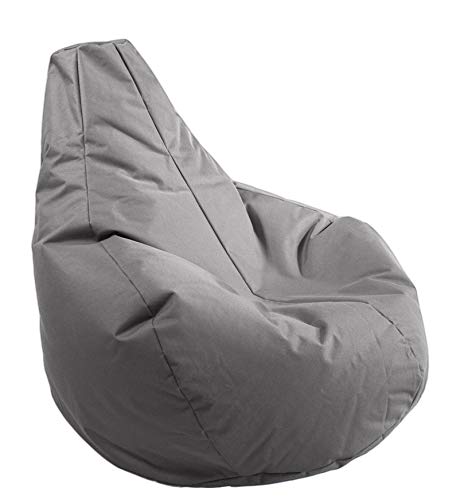 Cadeira AD CON com Almofada Cinzento (Cinzento - Poliéster - 80x70x100 cm) AD.CON - Móveis de exterior - cadeira gamer, almofada cinzento, poliéster, recheio EPS, interior exterior
