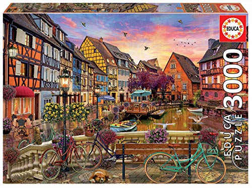 Puzzle EDUCA BORRAS Colmar, França (3000 Peças) EDUCA - Quebra-cabeças de encaixar - 3000 peças, cartão, fixação, 120x85 cm