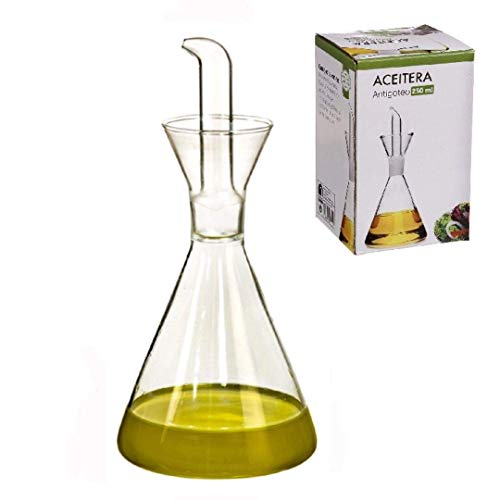 Recipiente para Goteo de Drenaje DCASA GLASS Casa D'Or - Dispensadores de óleo e vinagre - recipiente, goteo, drenagem, glass