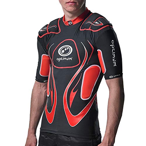 Proteção Corporal Unisexo OPTIMUM INFERNO Hombril Preto para Futebol (L) OPTIMUM - Camisas e coletes de proteção para costelas de futebol americano - unissex, futebol, preto
