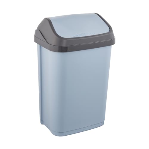 Caixote do Lixo com Tampa KEEPER (Azul - 45x40x70 cm) keeeper - Lixeiras e cestos de lixo - caixote lixo, tampa, azul, 45x40x70 cm