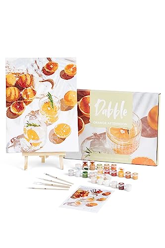 Doodle Art Kit Dabble Numbers Painting By Numbers Premium Orange Afternoon Pott'd - Materiais de arte e artesanato - pintura por números, kit artístico, orange afternoon, 4 anos