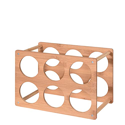Suporte de Vinho Hibuy Bamboo Wine Rack para 6 Garrafas Excellent - Utensílios de Cozinha - bamboo, 6 garrafas