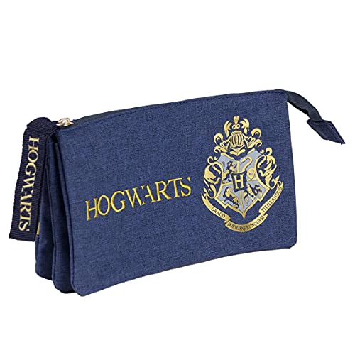 Estojo de Brincar CERDÁ LIFE'S LITTLE MOMENTS Hogwarts Cerdá - Estojos para canetas e lápis - estojo, brincar, cerda, life's little moments, Hogwarts, compartimentos, bolso externo, poliéster, cor azul escuro